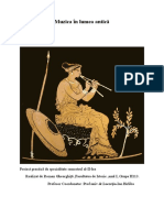 Proiect Practica 2020, Roman Gheorghiță Facultatea de Istorie, Anul 1, gr.H113-Muzica in Lumea Antica