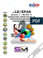 Tle/Epas: Quarter 1 - Module 5: Operating Principles of Television Receiver Chroma Section