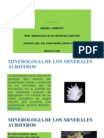 Mineralogia de Los Minerales Auriferos