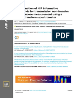 Determination of NIR Informative Wavebands For Transmission Non-Invasive Blood Glucose Measurement Using A Fourier Transform Spectrometer