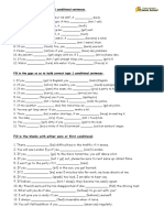 Zero and First Conditional PDF