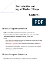 HCI Introduction and Psychology of Usable Things: Usman Ahmad