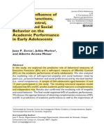 Predictive Influence of Executive Functions, Effortful Control, Empathy, and Social Behavior On The Academic Performance in Early Adolescents.