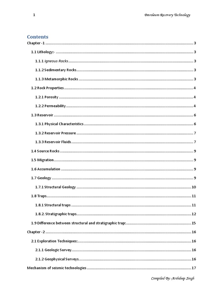 Petroleum Recovery Technology | PDF | Petroleum Reservoir | Reflection ...