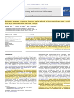 BP 13 Relations Between Executive Function and Academic Achievement From Ages 5 To 17 in A Large.