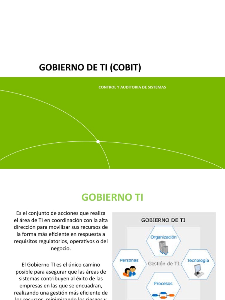 Gobierno de TI Con COBIT | PDF | Cobit | Itil