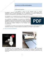 Programme National Efficacite Energetique PDF