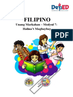 Filipino 3 Quarter 1 SLM 7