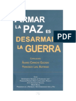 CAMACHO y LEAL Armar La Paz Es Desarmar La Guerra PDF