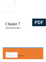 Cluster 7: Class Activity #1. Part A