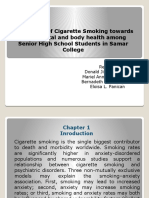 The Effects of Cigarette Smoking Towards Their Mental and Body Health Among Senior High School Students in Samar College