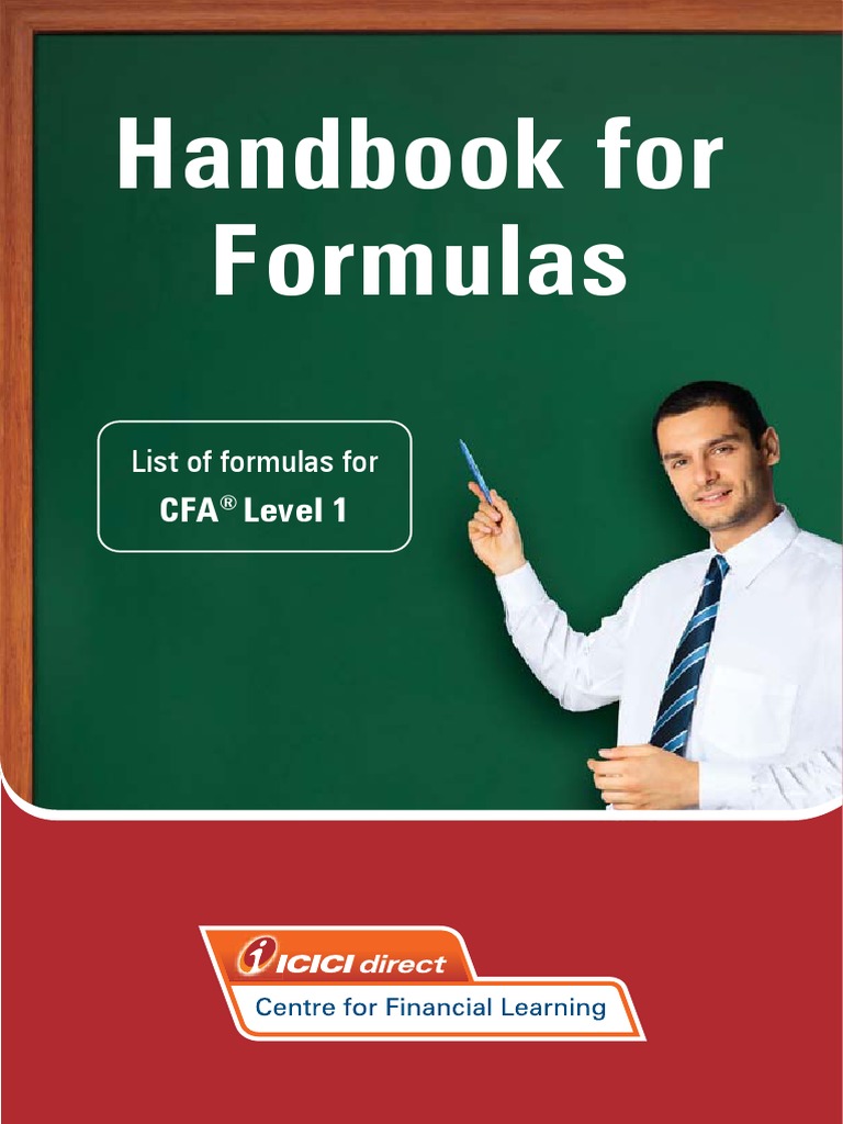 CFA Level 1 Formula Hand Book PDF | PDF | Bond Duration | Revenue
