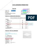 CALCULO DE LUMINARIA  FINAL