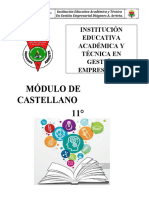 Módulo de Castellano de 11° 2020