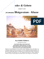 Lieder Und Verse Vor Der Srimad-Bhagavatam-Klasse