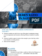 Golden Ratio in Nature