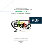 PROGRAM KERJA EKSTRAKURIKULER ENGLISH CLUB