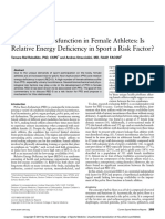 Pelvic Floor Dysfunction in Female Athletes: Is Relative Energy Deficiency in Sport A Risk Factor?
