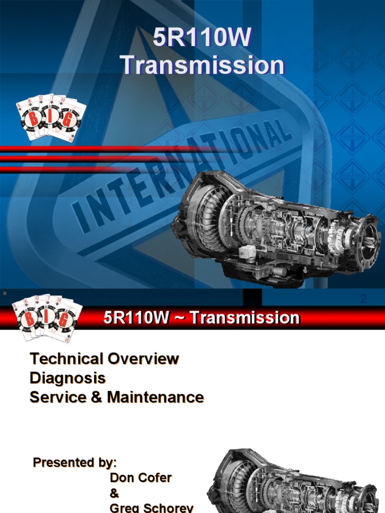 5R110W Transmission V3d Final 2003 | PDF | Transmission (Mechanics