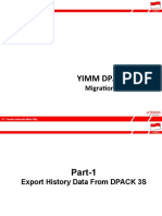 Yimm Dpack Web: Migration Manual