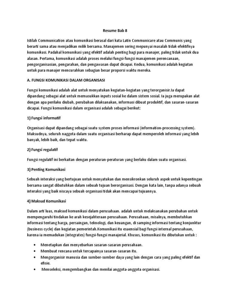 Meiristiani Azzahra 181201003 Resume Bab 8 Pdf