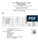 Cv. Berkah Batu Alam Sejahtera: INVOICE NO - 016/BEBAS/XI/2020