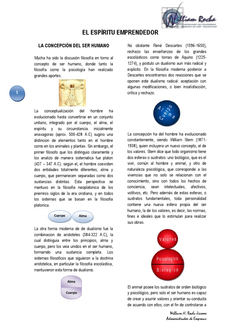 El Espíritu Emprendedor Pdf Iniciativa Empresarial Alma