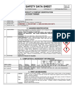 Safety Data Sheet: 1. Product & Company Identification Opi Nail Lacquer Thinner