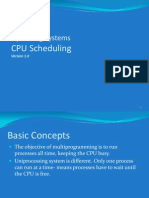 Lecture 5 and 6 - CPU Scheduling