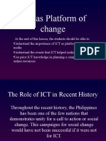 ICT As Platform of Change