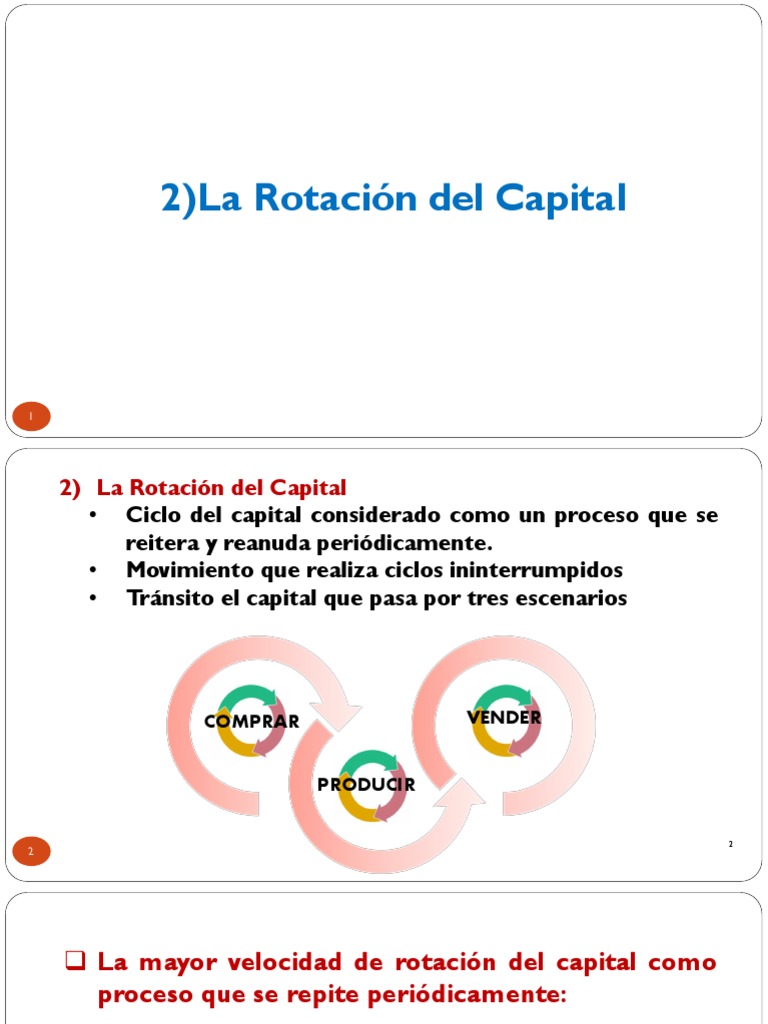 Rotacion de Capital | PDF | Capital (economía) | Acumulación de capital