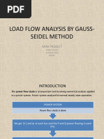 Load Flow Analysis by Gauss-Seidel Method