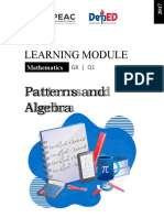 Learning Module: Patterns and Algebra
