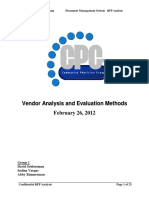 Med Inf 408 Vendor Analysis and Evaluation PDF