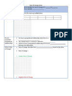 Rate of Change Notes