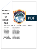 Cognitive Dev. of Childhood