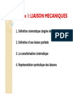 4 LIAISONS MECANIQUE - (Dégré de Liberté - )