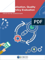 Institutionalisation, Quality & Use of Policy Evaluation: OECD Survey Questionnaire