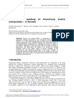 Friction Stir Welding of Aluminium Matrix Composites - A Review