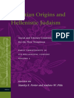 Brill Publishing Christian Origins and Hellenistic Judaism, Social and Literary Contexts For The New Testament (2013) PDF
