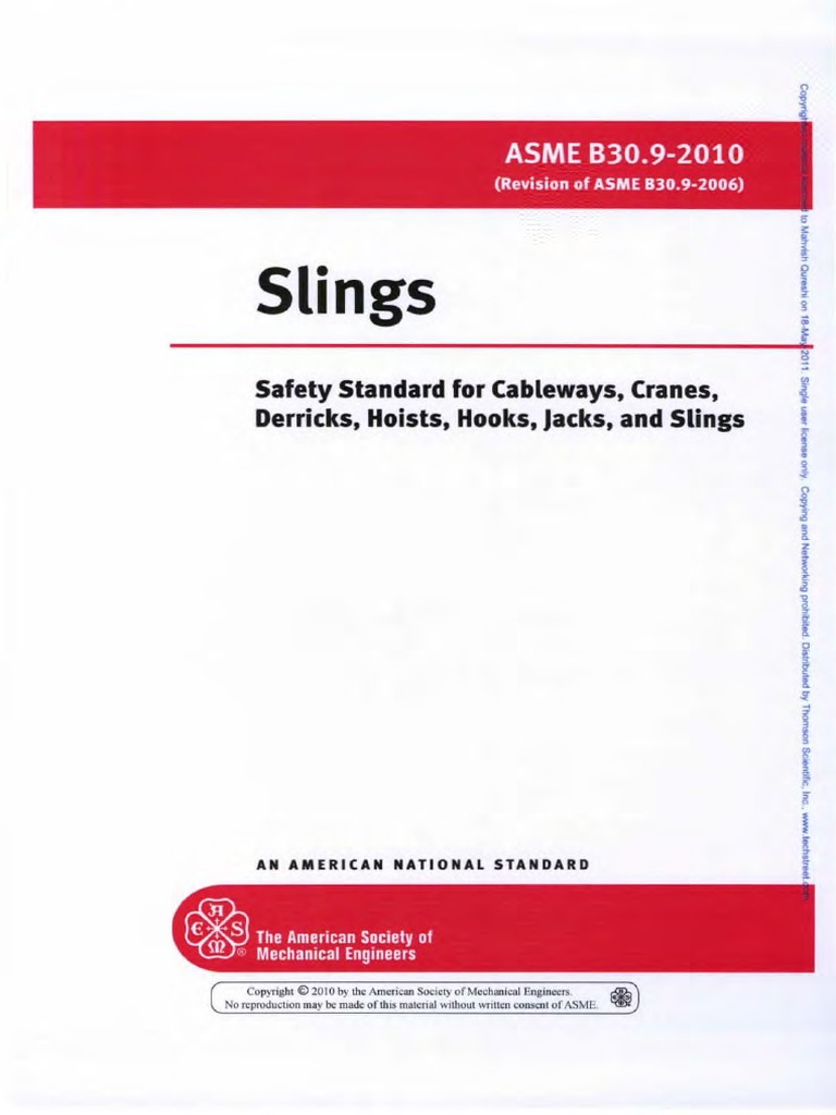 Asme b30 9 slings jan 2010 pdf pdf rope safety