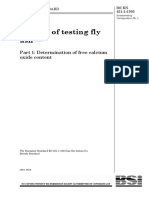 Method of Testing Fly Ash - : Part 1: Determination of Free Calcium Oxide Content