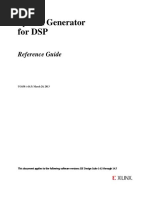 System Generator For DSP: Reference Guide