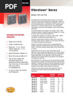 Vibratone Horns: Models 350 and 450