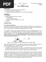 Lab 7: Diode Circuits: Objectives