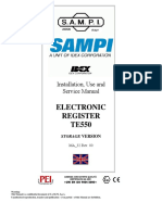 Electronic Register TE550: Installation, Use and Service Manual