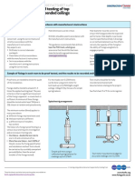 Installation and Testing of Top Fixings For Suspended Ceilings