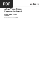 Allegro User Guide: Preparing The Layout: Product Version 17.2-2016 April 2016