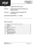 FlowCAD AN Capture CIS Environment