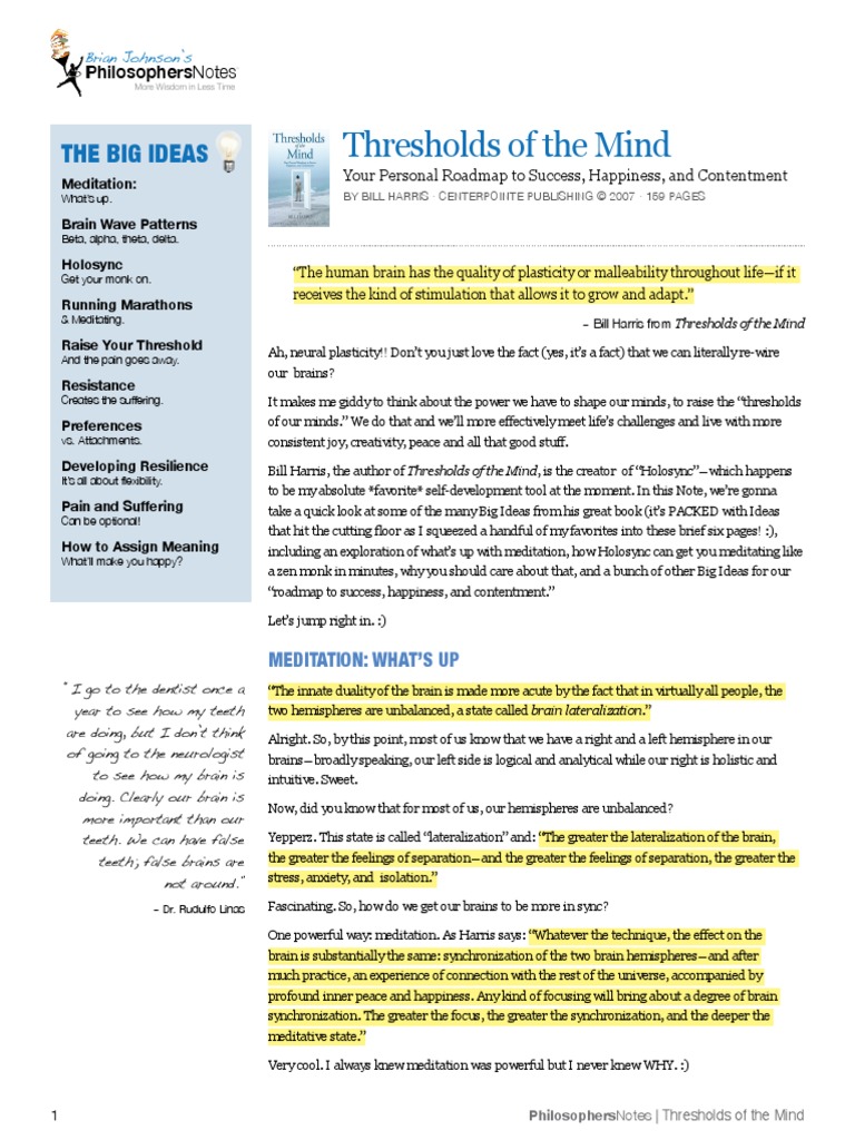 Thresholds of The Mind PDF PDF